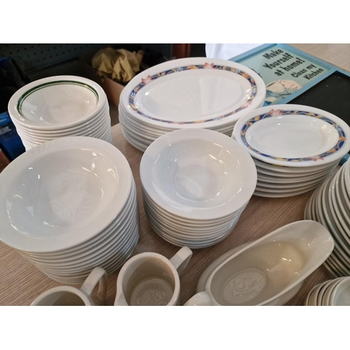 44 - Large Qty of Assorted Tableware; Various Plates, Bowls, Jugs, Dishes, Salt & Pepper (see multiple ph... 