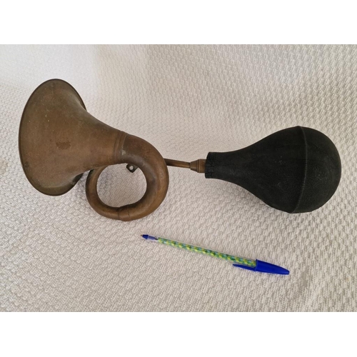 54 - Antique Brass Car Horn