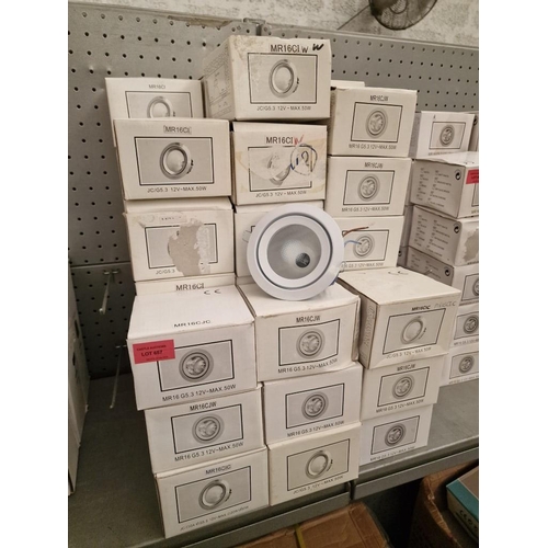 657 - Approx. 40 x Round Recessed Spotlights, (Model: MR16 CLW), Unused in Boxes

** Trade sale, VAT is pa... 