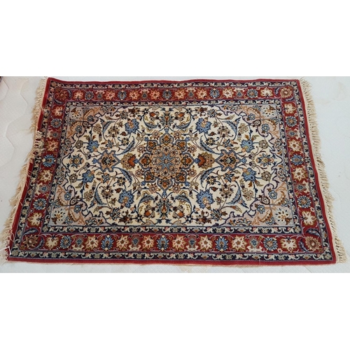 163 - Oriental Pattern Rug, Believed to be Persian, with Light Pastel Colours, (Approx. 70 x 102cm)