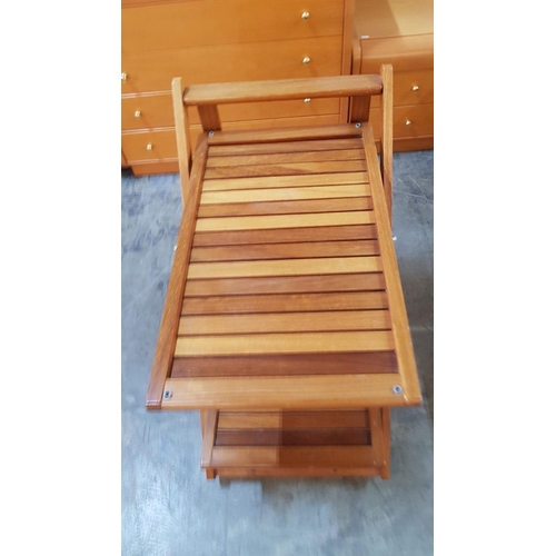 164 - Wooden Folding Trolley / Bar Cart