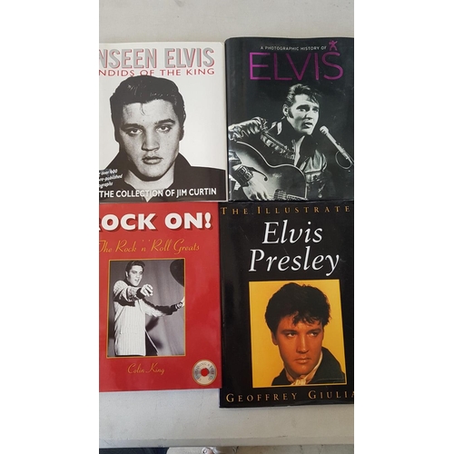 17A - Collection of 4 x Rock n' Roll Books; 3 x Elvis, (the King of Rock & Roll), and 'Rock On! The Rock n... 