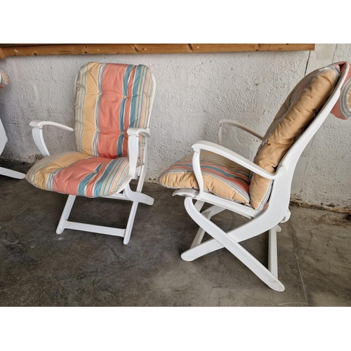 98 - Pair of High Quality 'ALLiBERT Tangor' Reclining Garden Arm Chairs; Made from Marine Grade Resin, wi... 