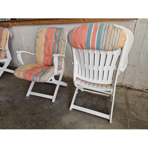 98 - Pair of High Quality 'ALLiBERT Tangor' Reclining Garden Arm Chairs; Made from Marine Grade Resin, wi... 