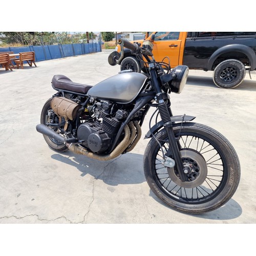 92 - Yamaha XS750 Cafe Racer Motorbike; 1978, 750cc, Recently Serviced * Seen Running When Lotted *, New ... 