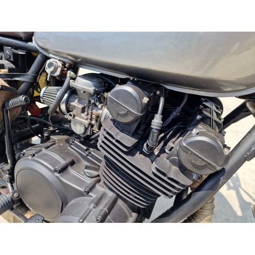 92 - Yamaha XS750 Cafe Racer Motorbike; 1978, 750cc, Recently Serviced * Seen Running When Lotted *, New ... 