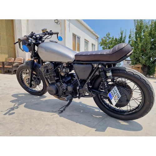 92 - Yamaha XS750 Cafe Racer Motorbike; 1978, 750cc, Recently Serviced * Seen Running When Lotted *, New ... 