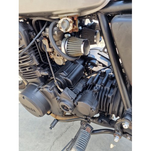 92 - Yamaha XS750 Cafe Racer Motorbike; 1978, 750cc, Recently Serviced * Seen Running When Lotted *, New ... 