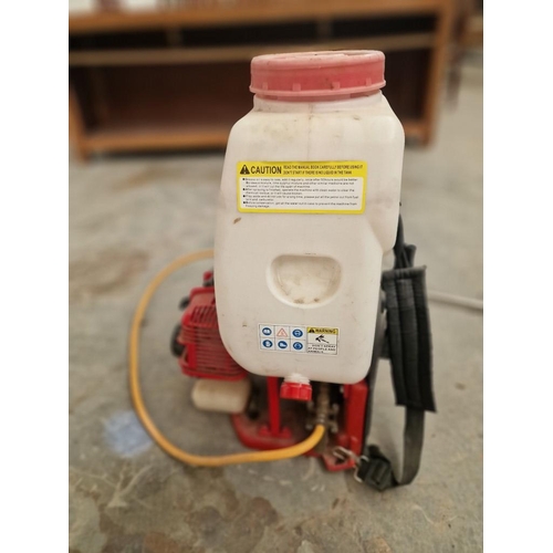 79 - '768 KnapSack Power Sprayer', Petrol Back Pack Garden Sprayer, * Basic Test and Seen Working When Lo... 