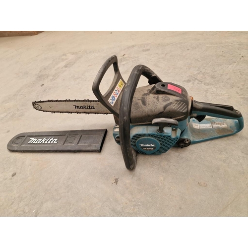 80 - Makita Petrol Chainsaw, (Model: EA3200S), 400mm, * Basic Test and Seen Working when Lotted *