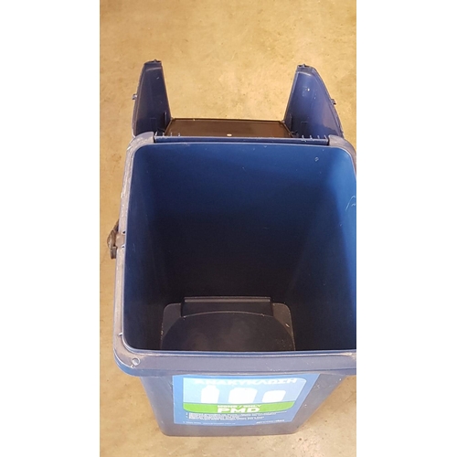 71 - Blue 'Plastic' Plastic Recycling Bin, (Approx. 37 x 40 x 67cm)