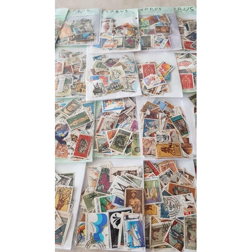 794 - Huge Collection of Approx. 1,500 Assorted Cyprus Stamps; Vintage / Retro and Modern