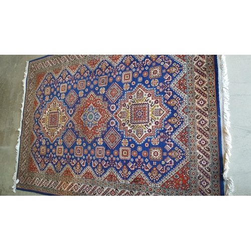 95 - Oriental Style Carpet with Classic Pattern, Believed to be Wool & Cotton from Azerbaijan, (Approx. 2... 