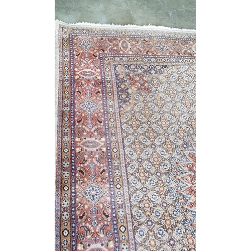 96 - Large Classic Oriental Carpet in Earth Colour, Classic Pattern, Believed to be Wool & Silk, (Approx.... 