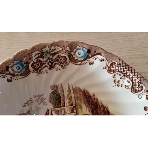 73 - 2 x Oval Serving Dishes (Approx. 23 x 18cm), Multicolour Heritage Hall Southern Plantation, a Typica... 