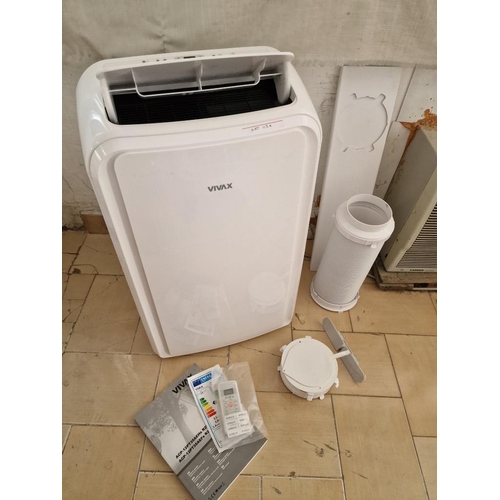 115A - 'Vivax' 12,000 btu Portable Air Conditioner, (Model: ACP-12PT35AEHs R290), with Wall Pipe and Window... 