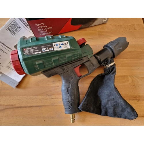 83A - Parkside Air Sandblasting Gun with Box, (Model: PDSP 1000 E6)