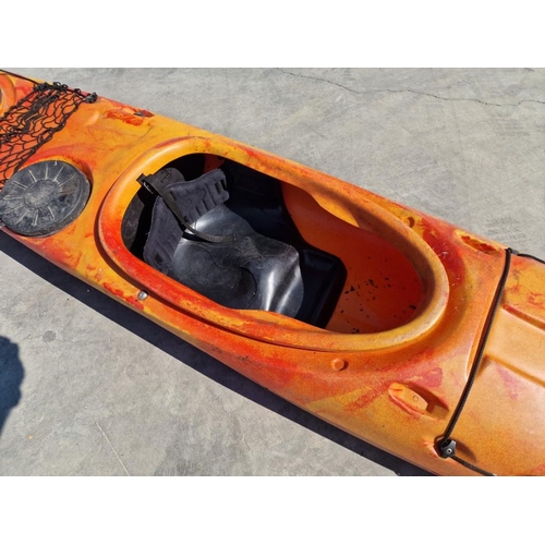 120 - RTM (Rotomod) Sea Kayak, with 3 x Rubber Hatch Covers, Deck Line, Made in France, (Approx. L: 485cm)