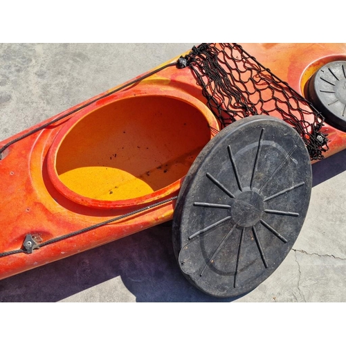 120 - RTM (Rotomod) Sea Kayak, with 3 x Rubber Hatch Covers, Deck Line, Made in France, (Approx. L: 485cm)