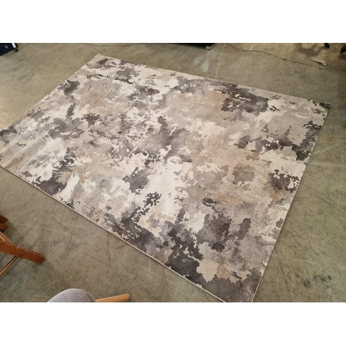 195 - Atlantis 'Kosmos' Grey Camo Pattern Carpet / Rug, (Approx. 230 x 153cm)