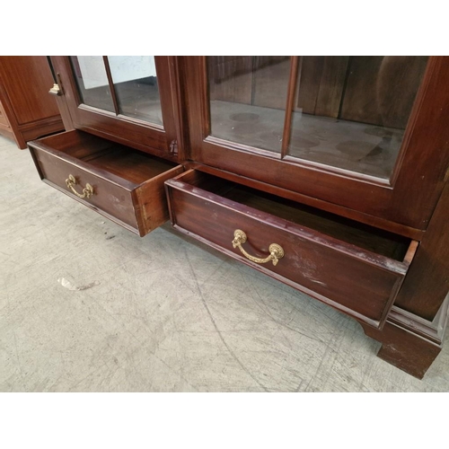 183 - Classical Style Display Cabinet with Double Opening Door, 3 Wooden Shelves, Over 2-Drawers, (Approx.... 