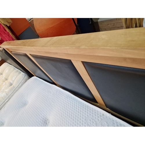462 - Double Divan Bed with Wood & Leatherette Panel Headboard, Storage Drawers and 'Highgate Beds' Rhapso... 