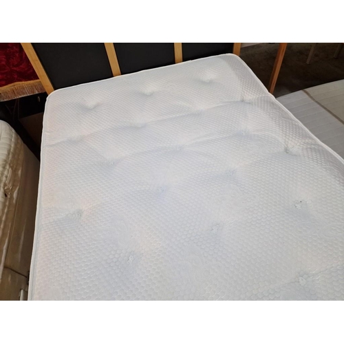462 - Double Divan Bed with Wood & Leatherette Panel Headboard, Storage Drawers and 'Highgate Beds' Rhapso... 