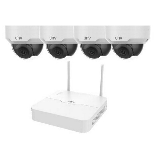 109 - Uniview Wifi Complete Video Surveillance Kit (Model: KIT/NVR301-04LB-W/4*322SR3-VSF28W-D). Incl. Net... 