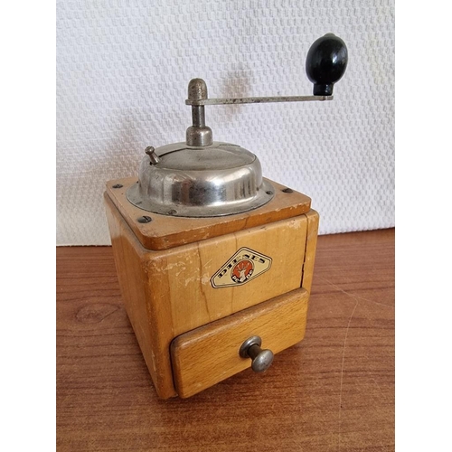 8 - Vintage German Coffee Grinder in Wooden Case