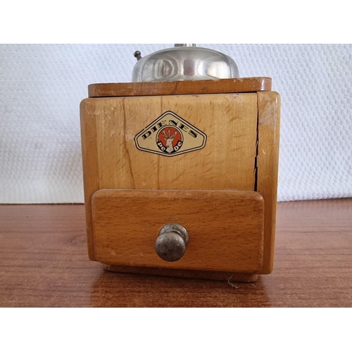 8 - Vintage German Coffee Grinder in Wooden Case