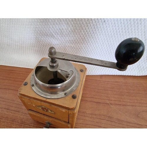 8 - Vintage German Coffee Grinder in Wooden Case