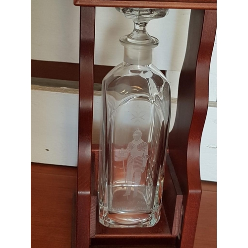 144 - 'Knight of Malta' Single Tantalus Decanter