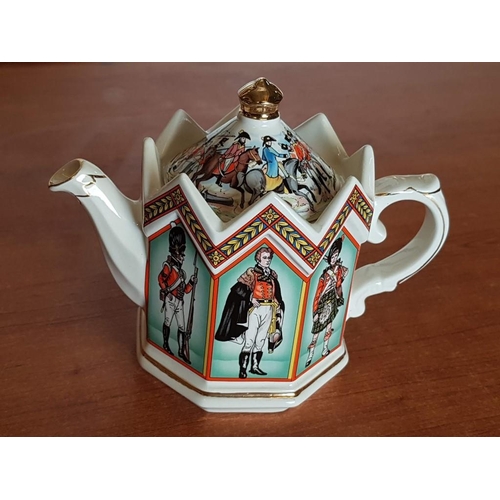 145 - Sadler 'Minster Battle of Waterloo' Teapot from Classic Teapot Collection, 4441,  Staffordshire, Eng... 