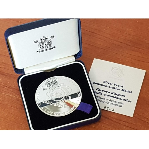 146 - 'Euro Tunnel Celebration 94', Sterling Silver Proof Commemorative Medal (Limited Edition No. 0663) i... 