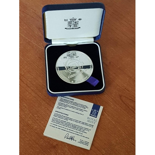 146 - 'Euro Tunnel Celebration 94', Sterling Silver Proof Commemorative Medal (Limited Edition No. 0663) i... 