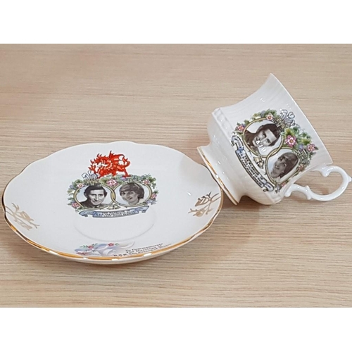 16 - Commemorative Porcelain Cup & Saucer, 'The Marriage of HRH The Prince of Wales and Lady Diana Spence... 