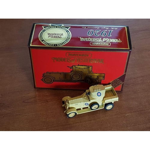 163 - 2 x Special Edition Matchbox Models of Yesteryear; YS-38 1920 Rolls Royce Armoured Car and YS-39 Pas... 