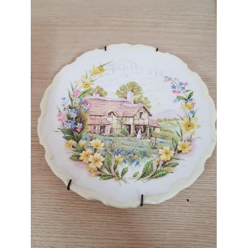 198 - 4 x Royal Albert 'Cottage Garden Year Series' Decorative Plates; Spring, Summer, Autumn, Winter, (Ap... 