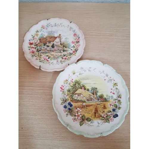 198 - 4 x Royal Albert 'Cottage Garden Year Series' Decorative Plates; Spring, Summer, Autumn, Winter, (Ap... 