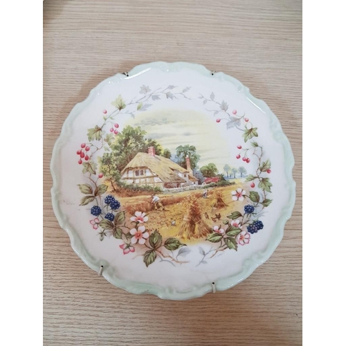 198 - 4 x Royal Albert 'Cottage Garden Year Series' Decorative Plates; Spring, Summer, Autumn, Winter, (Ap... 