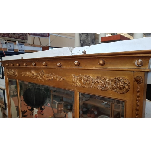 201 - Vintage Mirror with Highly Ornate Gilded Frame, (Approx. 68 x 117cm)