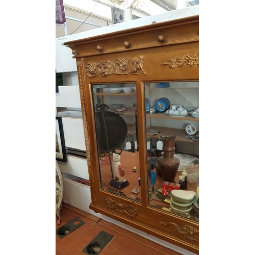 201 - Vintage Mirror with Highly Ornate Gilded Frame, (Approx. 68 x 117cm)