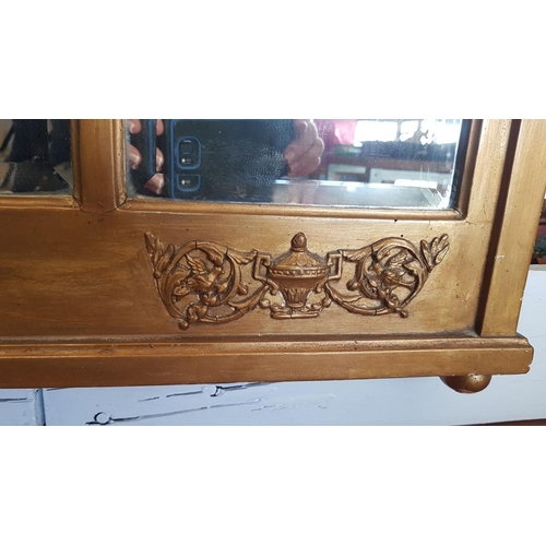201 - Vintage Mirror with Highly Ornate Gilded Frame, (Approx. 68 x 117cm)