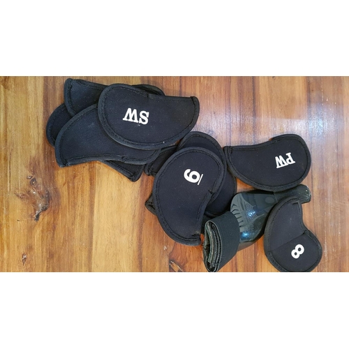 202 - Large Collection of Golf Accessories; Golfing Shoes Size 9, Qty of Golf Balls, Golf Ball Tee Holder ... 