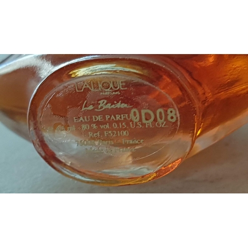 206 - Lalique Crystal Miniature Perfume 'Le Baiser' (1999), Together with 10 x Other Miniature Perfume Bot... 