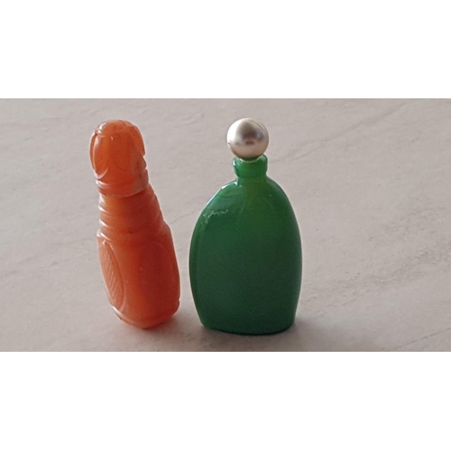 206 - Lalique Crystal Miniature Perfume 'Le Baiser' (1999), Together with 10 x Other Miniature Perfume Bot... 