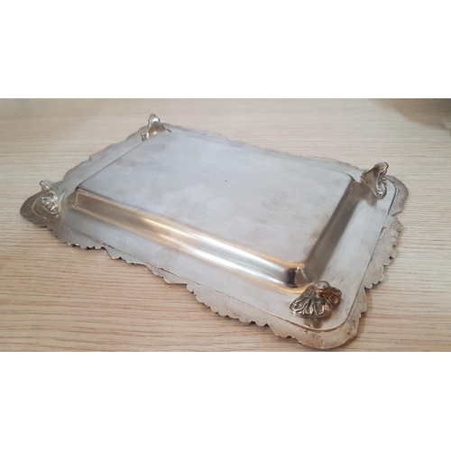216 - Viners International Highly Ornate Silver Plated Vintage Style Set of Sugar Bowl with Lid, Cream Jug... 