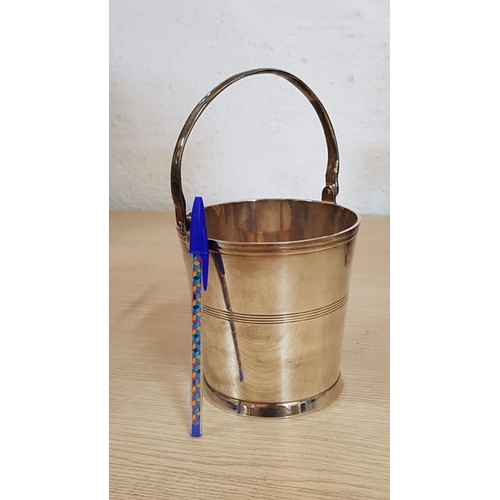 218 - 'Emess Silverware' Heavy Silver Plated Ice Bucket, (Approx. Ø: 12cm, H: 12.5cm)