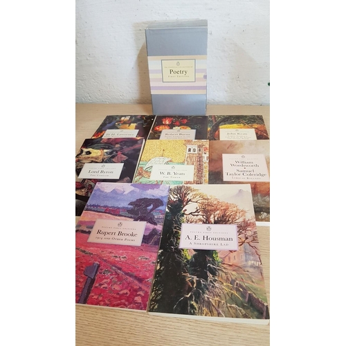 222 - 'The Essential Collection of Poetry', Box Set, First Edition; Incl. Lord Byron, D.H. Lawrence, Willi... 