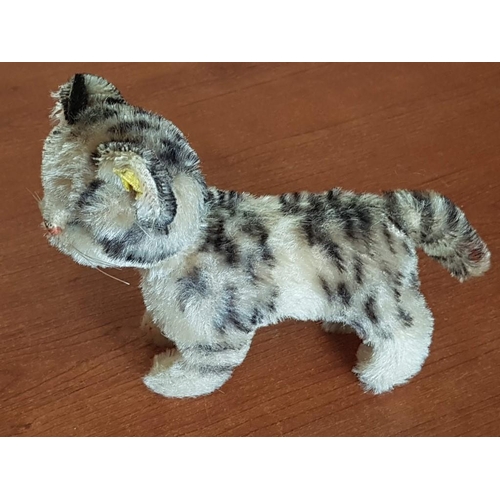 228 - Steiff Tabby Cat, (Circa 1950-1959), Made in Germany, Together with Other Vintage Toys, (5)